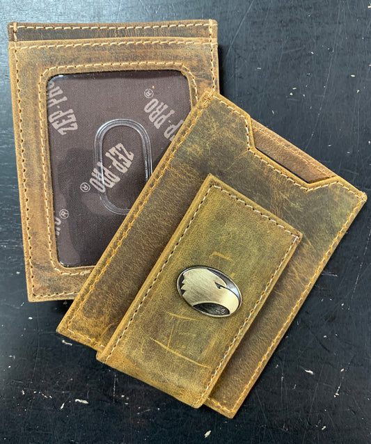 Front Pocket Wallet - Vintage Tan Crazy Horse Leather