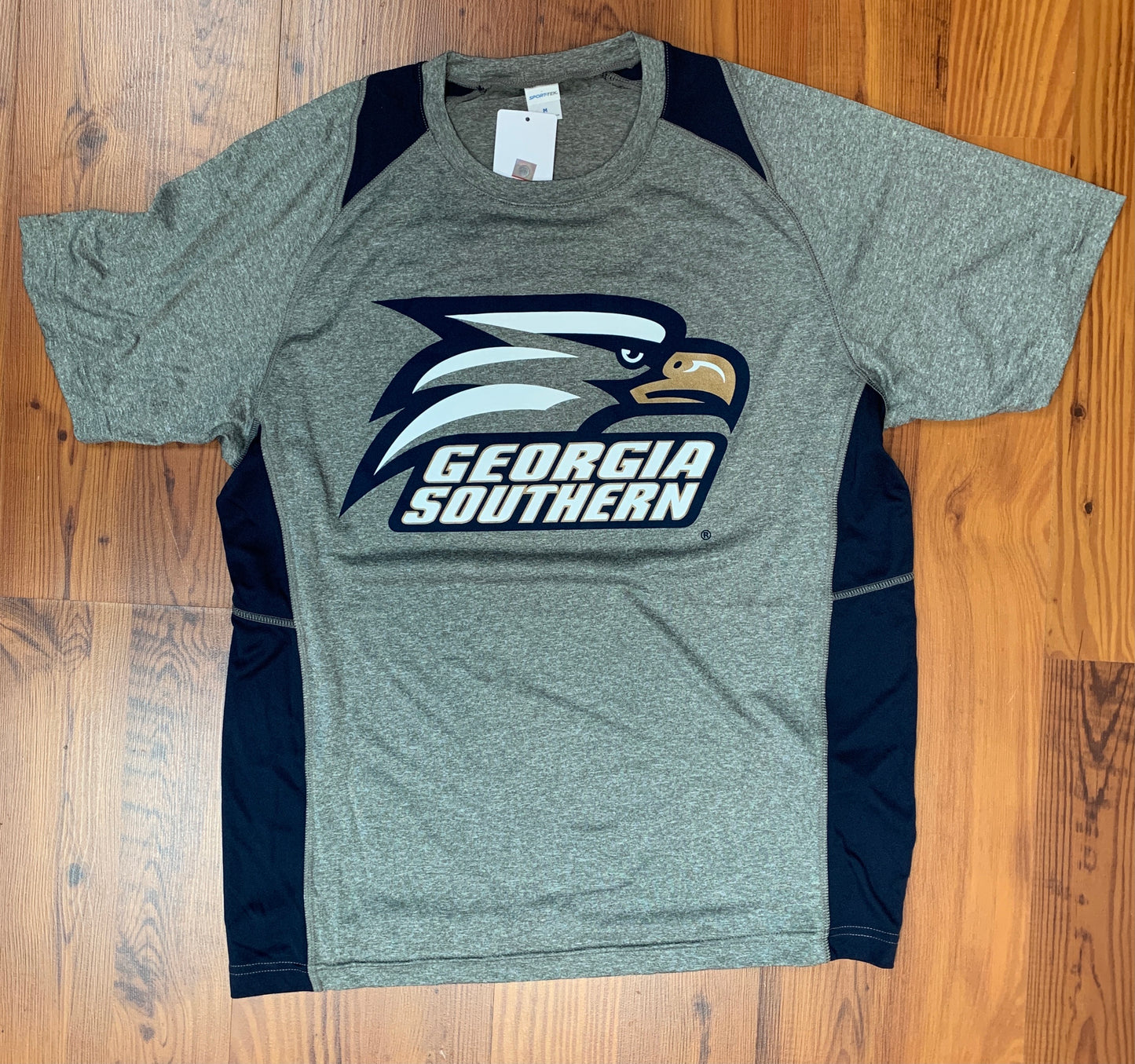 Athletic Eagle Head Contender Performance Tee - Heather/Navy